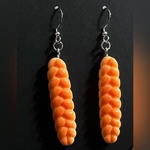 Handcrafted Braided Bread Dangle Earrings